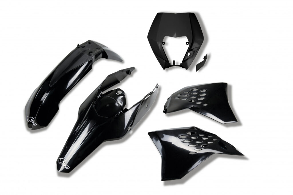 UFO plastic kit Zwart KTM EXC 250/300/350/450/500 2009-2011