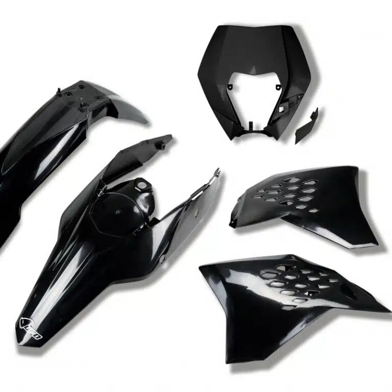 UFO plastic kit Zwart KTM EXC 250/300/350/450/500 2009-2011