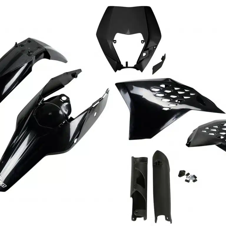 UFO plastic kit Zwart KTM EXC 250/300/350/450/500 2009-2011 (full kit)