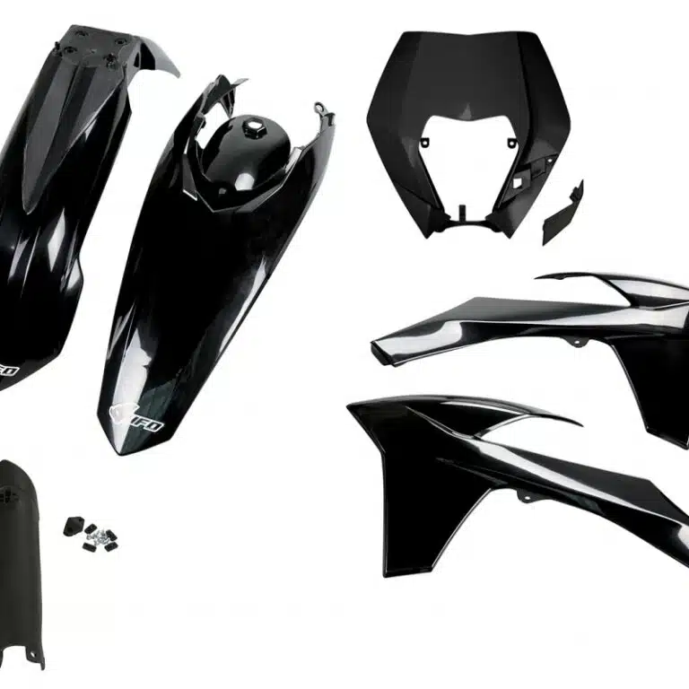 UFO plastic kit Zwart KTM EXC/EXC-F 125/250/300/350/450/500 2012-2013 (full kit)