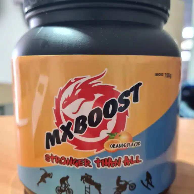 MX boost poeder smaak Orange Flavor ( 750 gram )