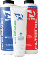 No Toil luchtfilter olie + luchtfilter cleaner + luchtfilterbak vet ( set van 3 )