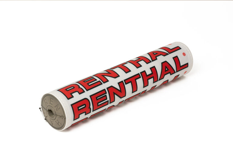 Renthal Stuurrol Wit / Rood Modern Retro Vintage ( stoffen stuurrol )
