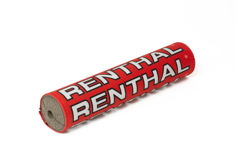 Renthal Stuurrol Rood / Wit Modern Retro Vintage ( stoffen stuurrol )