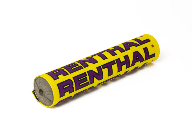 Renthal Stuurrol Geel / Paars Modern Retro Vintage ( stoffen stuurrol )