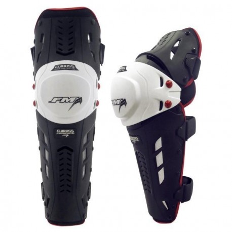 FM knie beschermers Cuirass Zwart