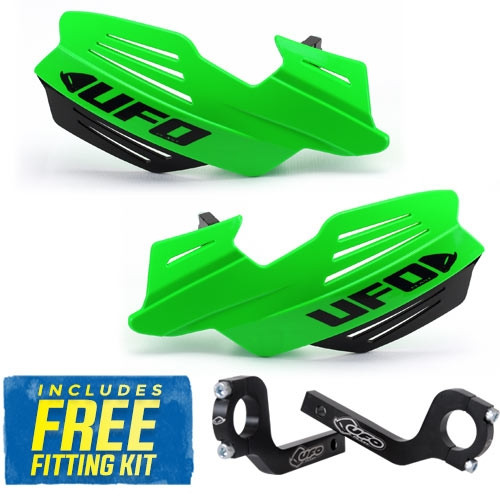 UFO Vulcan Handkappen + montageset KX Groen