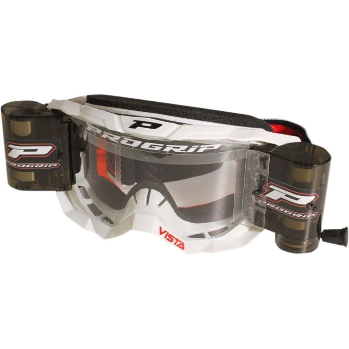 Progrip 3303 Vista crossbril met roll off XXL Wit