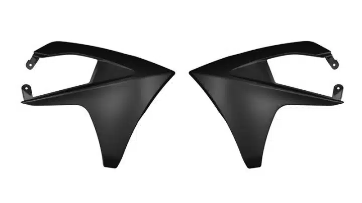 Racetech radiator kappen Zwart Gas Gas MC/EC/MC-F/EC-F 125-450 2024-