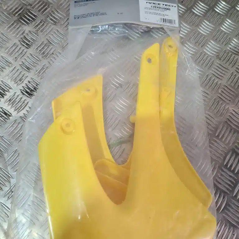 Racetech radiator kappen Geel Suzuki RM 100 2003-2006 & Kawasaki KX 85 1998-2006 & KX 100 2004-2006