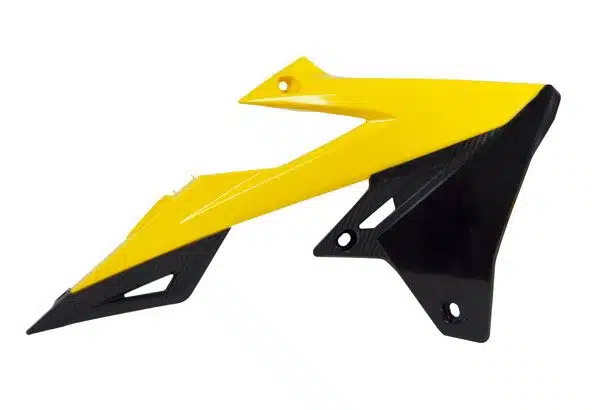 Racetech radiator kappen Geel / Zwart Suzuki RM-Z 250 19- & RM-Z 450 18-