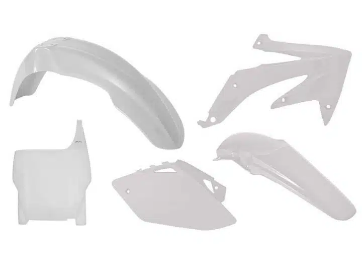 Racetech plastic kit Wit Honda CRF 450R 2007