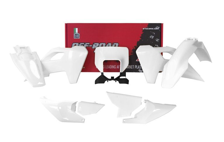 Racetech plastic kit Wit Husqvarna TE/FE 250/300/350/450 2024-
