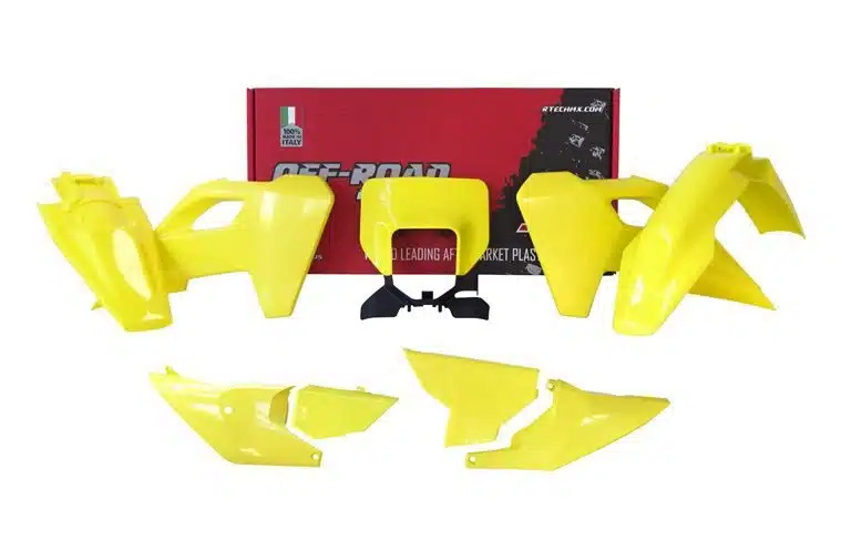 Racetech plastic kit Fluor Geel Husqvarna TE/FE 250/300/350/450 2024-