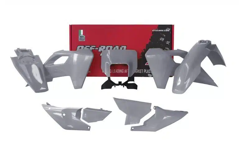 Racetech plastic kit Grijs Husqvarna TE/FE 250/300/350/450 2024-
