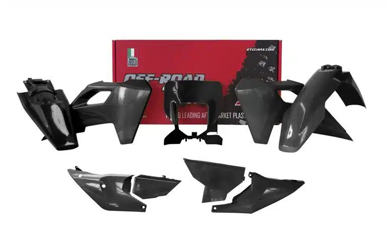 Racetech plastic kit Zwart Husqvarna TE/FE 250/300/350/450 2024-