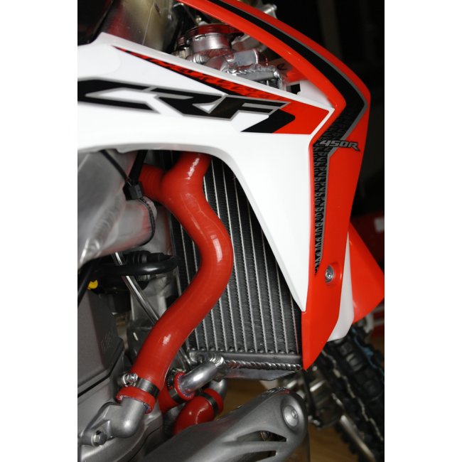 KSX radiator slangen Rood Honda CRF 450R 13-14 - Afbeelding 2