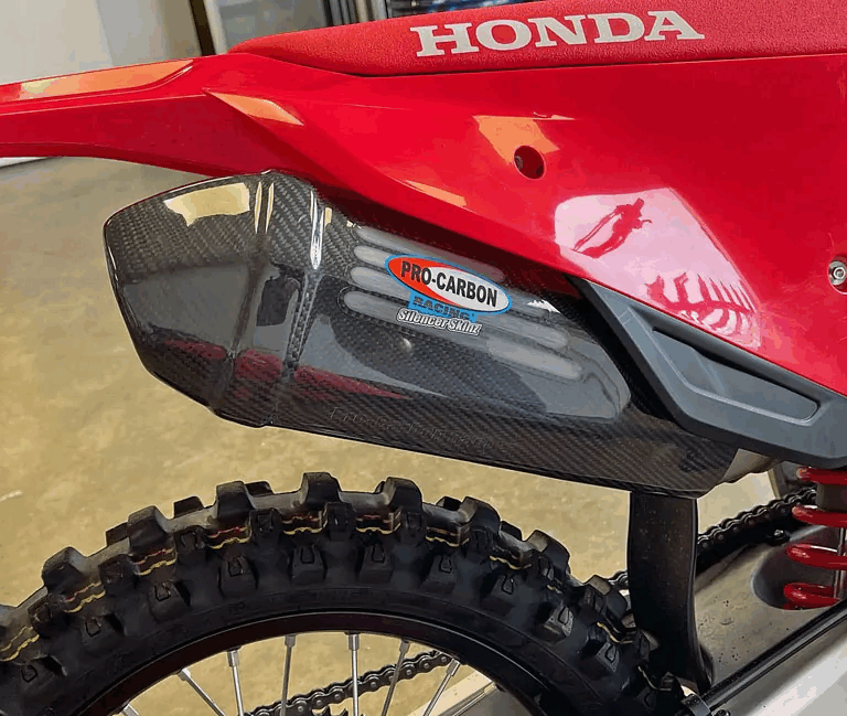 Pro Carbon Uitlaatdemper Skin Honda CRF 250R 2022-2024 & CRF 450R 2021-2024