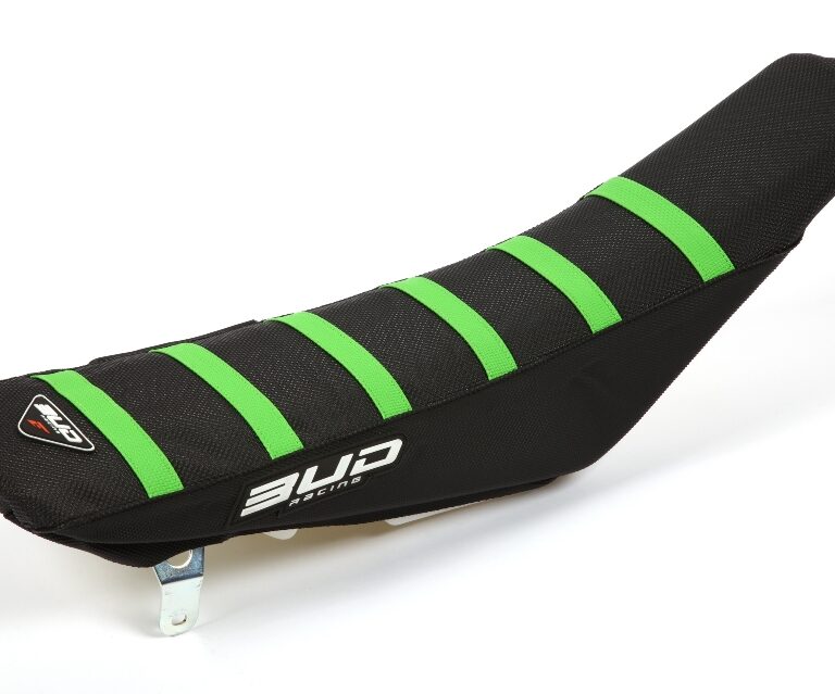 BUD zadelovertrek Zwart met Groene lijnen KTM SX 125/150/250 19- & SX-F 250/350/450 19- & EXC/EXC-F 250/300/350/450/500 20- & Gas Gas MC/MC-F/EC/EC-F 125-450 21-