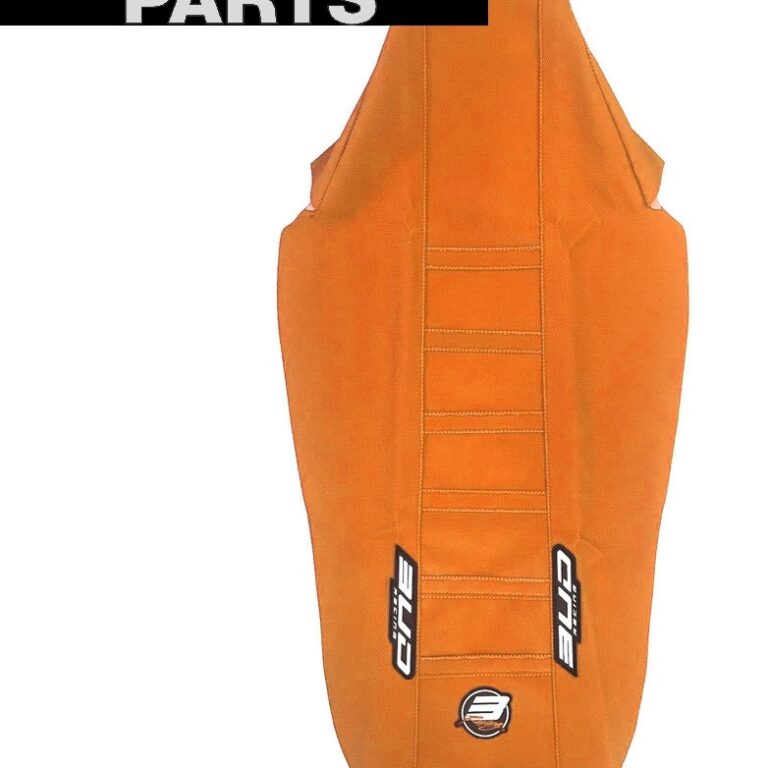 BUD zadelovertrek Oranje met Oranje lijnen KTM SX 125/150/250/300 2023- & SX-F 250/350/450 2023- & EXC/EXC-F 250/300/350/450/500 2024- & Gas Gas MC 125/250 2024 & MC-F 250/350/450 2024 & EC 250/300 2024 & EC 250F/350F/450F/500F 2024