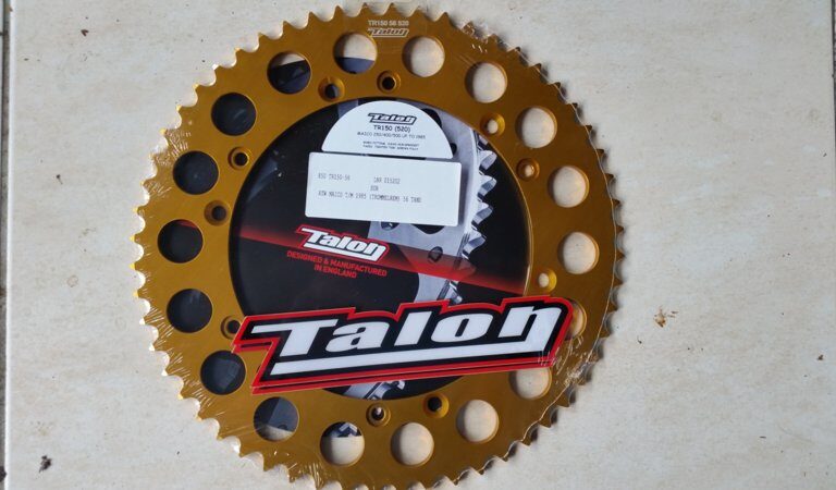 Talon achtertandwiel Goud 56 tands voor alle Maico 250-500 t/m 1985 ( trommelrem )