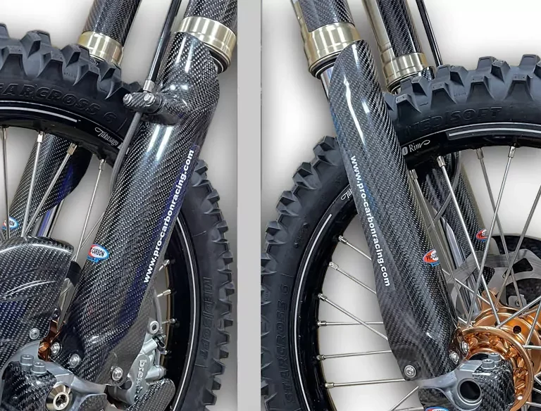 Pro Carbon voorvork beschermers Stark Varg