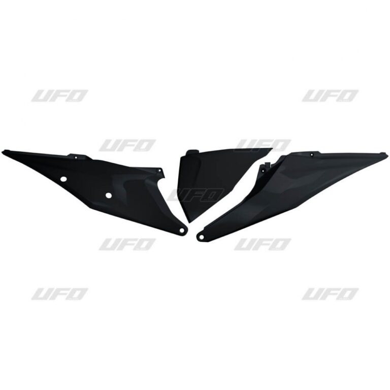 UFO zijnummerborden + Luchtfilterkap Zwart KTM SX 125/150/250 19- & SX-F 250/350/450 19- & EXC 250/300 20- & EXC-F 250/350/450/500 20-