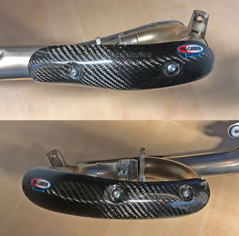 Pro Carbon uitlaatbocht bescherming Yamaha YZ 250F 2019-2022 & WR 250F 2020-2022