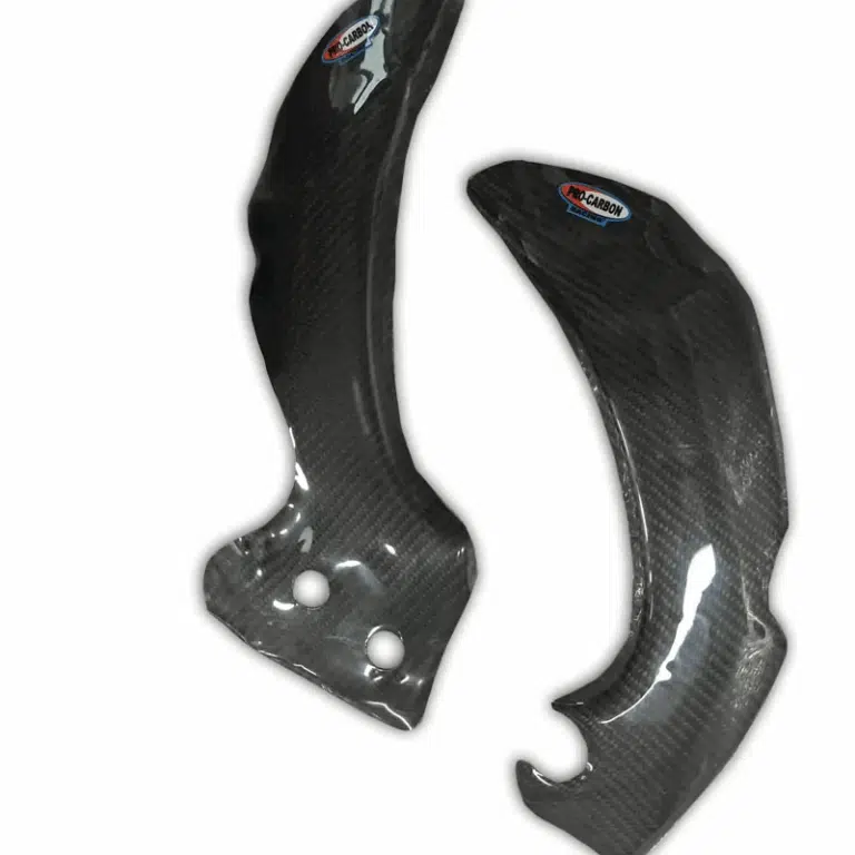 Pro Carbon framebeschermers ( lang ) Yamaha YZ 250F 2019-2023 & YZ 450F 2018-2022