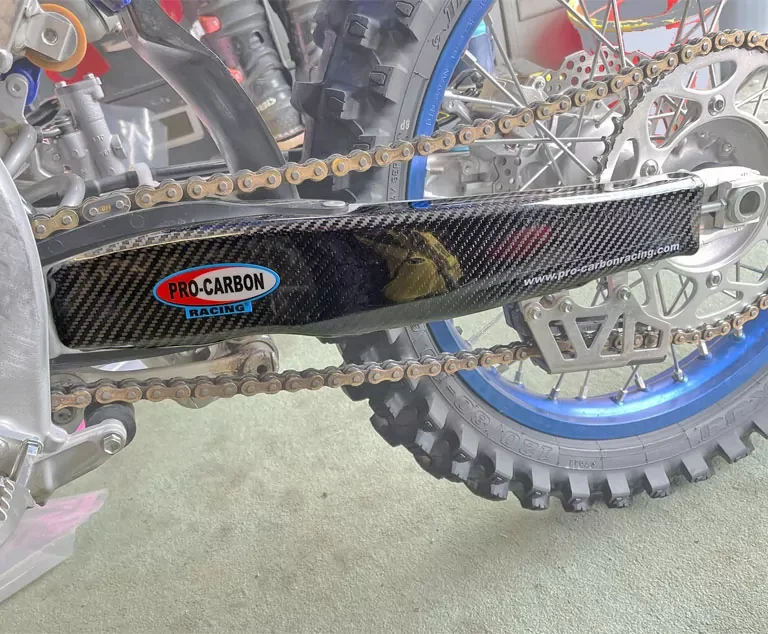 Pro Carbon achterbrug beschermers Yamaha YZ 450F 2023-