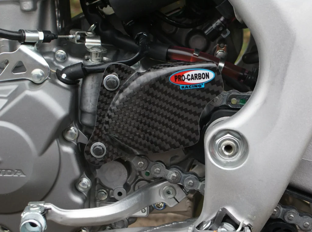 Pro Carbon voortandwiel beschermer Yamaha YZF/WRF 250 1998-2013 & YZ 450F 2000-2009 & WR 450F 1998-2013