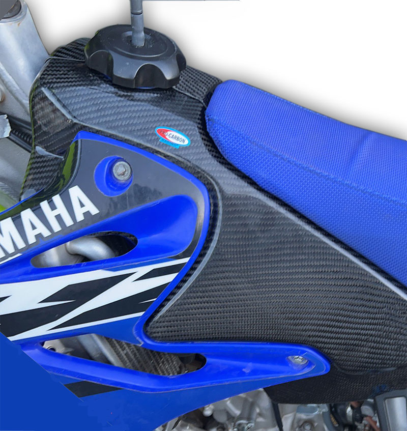 Pro Carbon tank cover set Yamaha YZ 125/250 2005-2021 - Afbeelding 3