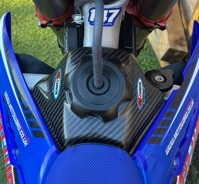 Pro Carbon tank cover set Yamaha YZ 125/250 2022 - Afbeelding 2