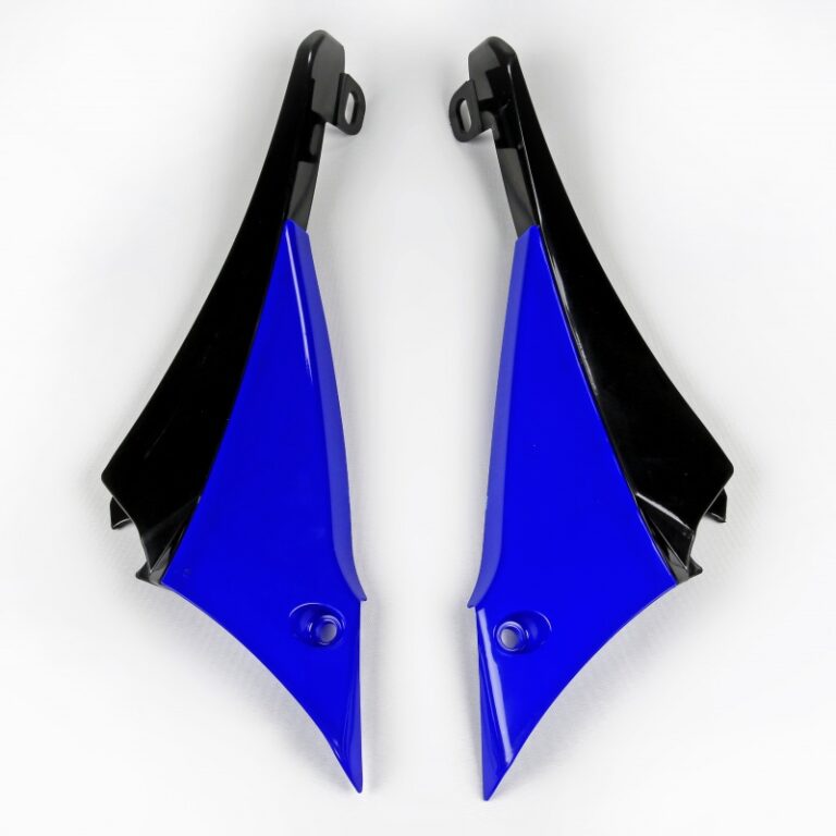 UFO radiator kappen Blauw / Zwart Yamaha YZ 450F 10 ( licht bekrast )