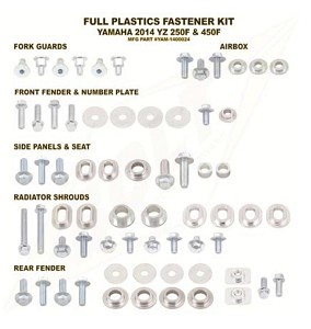 Bolt Volledige plastic set schroeven set Yamaha YZ 250F 19- & YZ 450F 18- & WR 250F 19- & WR 450F 20-