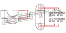 Zeta stuurverhoger voor 22mm stuur ( hoogte 14mm )