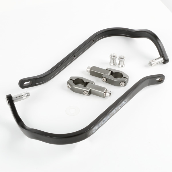 Zeta Handkappen Bend Zwart met bevestigingset voor 22mm stuur