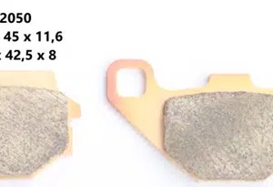 Delta Braking Voor / Achter remblokken DB2050 Type D