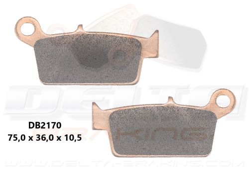 Delta Braking Sintered achter remblokken DB2170 Type D