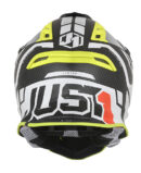 Just1 J-12 Pro Vector Zwart/Wit/Fluor Geel/Carbon crosshelm Maat M ( 58-59 cm omtrek )