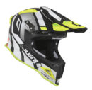Just1 J-12 Pro Vector Zwart/Wit/Fluor Geel/Carbon crosshelm Maat M ( 58-59 cm omtrek )