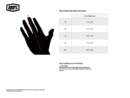 100% handschoenen Ridefit Rood / Zwart Maat L