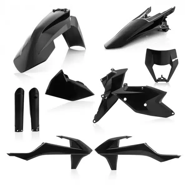 Cycra plastic kit Zwart met koplamp plastic KTM EXC/EXC-F 250/300/350/450/500 17-19