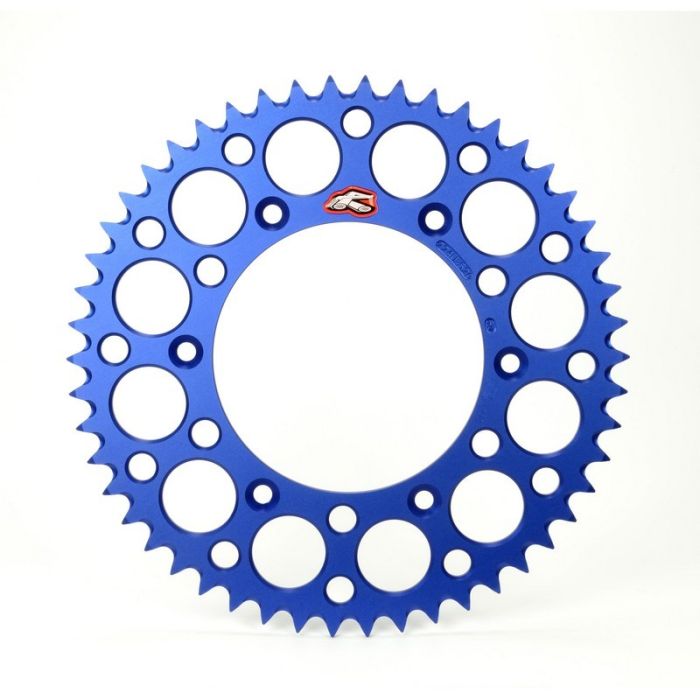 Renthal achtertandwiel 52 tands aluminum Blauw KTM SX/SX-F/EXC/EXC-F 90- & Husqvarna TC/FC/FE/TE 125/150/250/350/450/501 14-