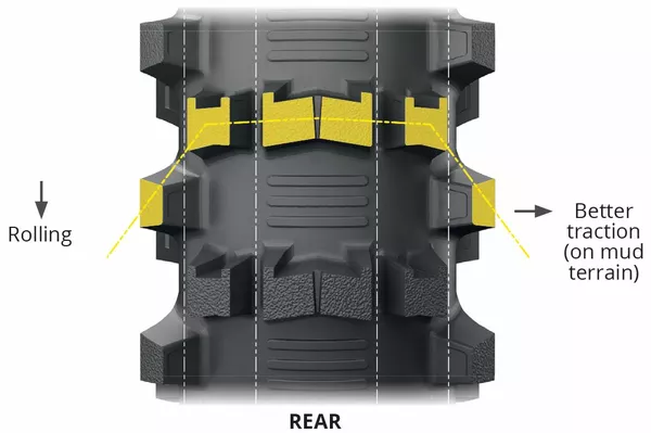 Michelin Starcross 6 Mud Crossband achterband 110/90-19 NHS