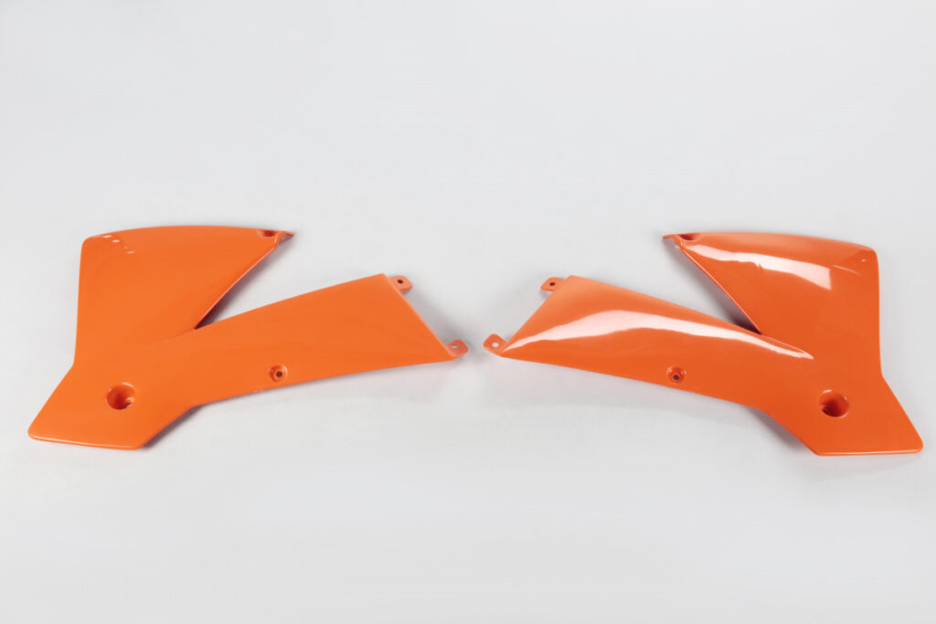 UFO radiator kappen Oranje KTM SX 125 01-04 & SX 250 01-04 & SX 450 03-04 & EXC 125/200/250/300/380/400/450 03-04