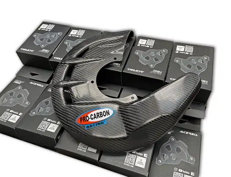 Pro Carbon voor remschijf beschermer universeel ( past ook op oversize remschijf ) zonder bevestiging set