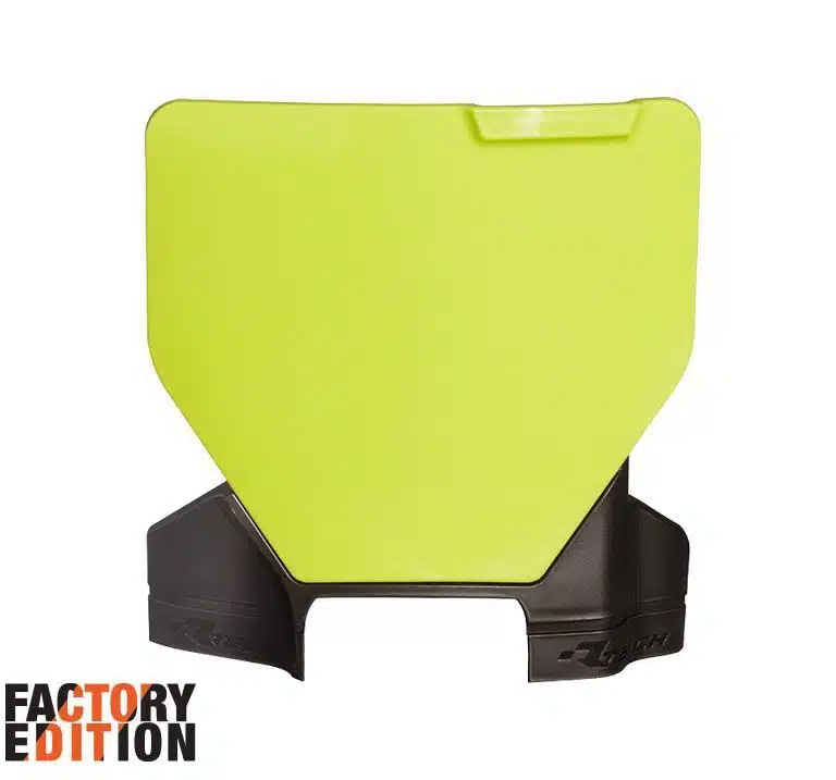 Racetech Factory voornummerplaat Fluor Geel / Zwart Husqvarna TC/FC 125-450 2023-