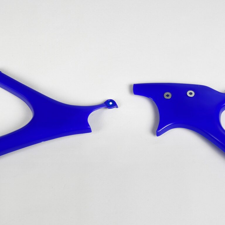 UFO frame beschermers blauw Yamaha YZ 125/250 02-04