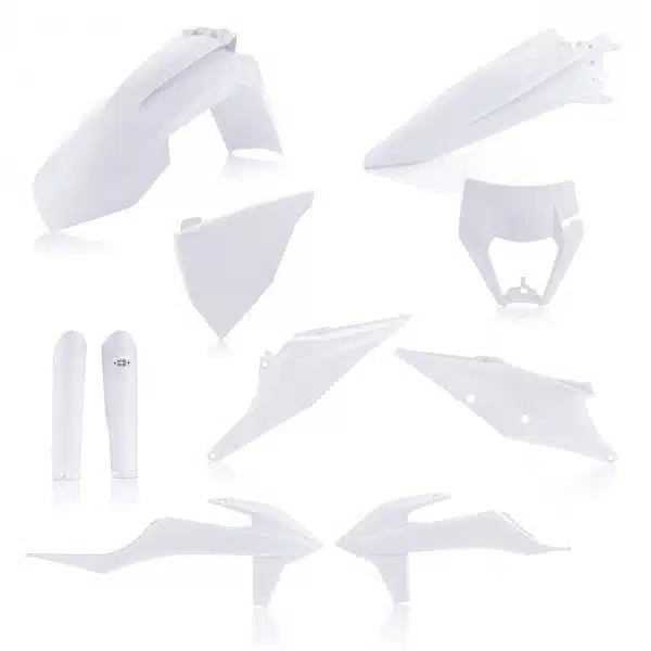 Cycra plastic kit wit 2020 met koplamp plastic KTM EXC/EXC-F 250/300/350/450/500 2020-2023